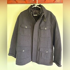 Andrew Marc Black Wool Jacket